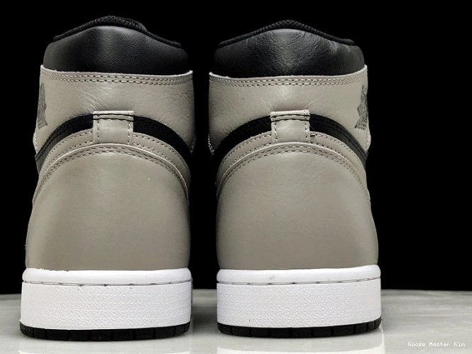 Grey Air 1 OG High Jordan Black 555088-013 Shadow Retro 0805